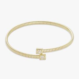 Revere 9ct Gold Plated Sterling Silver Cuff Bangle