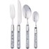 Argos Home 16 Piece Clear Bubble Stainless Steel Cutlery Set