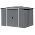 Arrow Apex Metal Garden Shed Dark Grey - 8 x 6ft