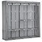 Argos Home Triple Modular Fabric Wardrobe - Grey and Black