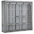 Argos Home Triple Modular Fabric Wardrobe - Grey and Black