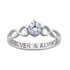 Revere Sterling Silver Cubic Zirconia Heart Ring