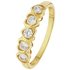 Revere 9ct Gold Cubic Zirconia Heart Eternity Ring
