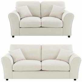 Argos Home Harry Fabric 2 Seater & 3 Seater Sofa - Natural