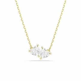 Swarovski Mesmera Gold Tone Plated Heart Pendant Necklace