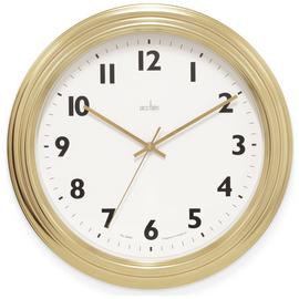 Acctim Clayton Analogue Wall Clock - Gold