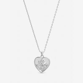 Inicio St Christopher Heart Necklace In Gift Pouch