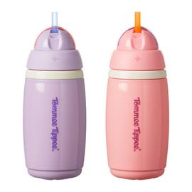Tommee Tippee Insulated Active Straw Cup Toddler Bottle x2