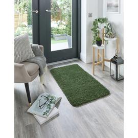 Buddy Forest Green Shaggy Rug