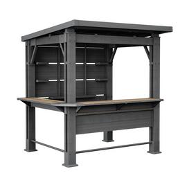 Keter 2.3m x 2m Garden Bar Gazebo - Grey