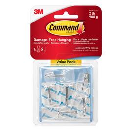 Command Clear Medium Wire Toggle Hooks
