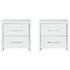 Argos Home Broadway Gloss 2 Bedside Tables Set - White