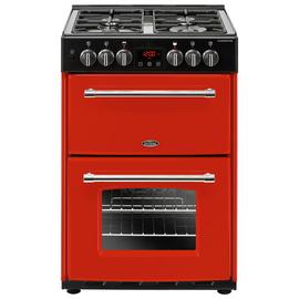 Belling Farmhouse 60DF 60cm Double Dual Fuel Cooker - Red