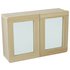 Argos Home Caleb 2 Door Mirrored Wall Cabinet - Two Tone