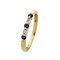 Revere 9ct Yellow Gold Sapphire & Diamond Alternate Ring