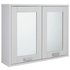 Argos Home Prime 2 Door Mirrored Cabinet - White