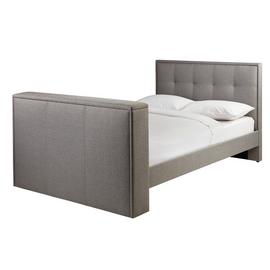 Argos Home Forsyth Kingsize TV Bed Frame - Dove Grey