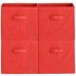 Argos Home Phoenix Set of 4 Storage Boxes - Red