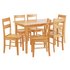 Argos Home Chicago Extendable Table & 6 Chairs - Natural