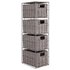 Argos Home Slimline Tall Storage Cabinet - Grey