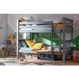 Habitat Heavy Duty Detachable Bunk and 2 Mattresses - Grey