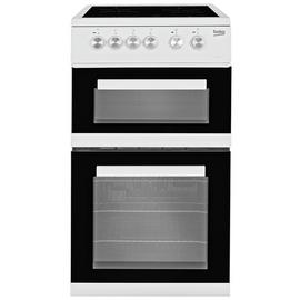 Beko KDVC563AW 50cm Double Oven Electric Cooker