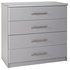 HOME Normandy 4 Drawer Chest - Grey