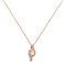 Revere 9ct Rose Gold 0.05ct Diamond Pendant 16 Inch Necklace