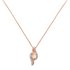 Revere 9ct Rose Gold 0.05ct Diamond Pendant 16 Inch Necklace