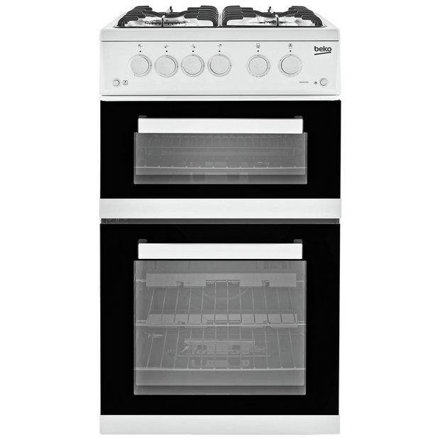 Buy Beko KDG653S 60cm Double Oven Gas Cooker Silver Freestanding Cookers Argos atelieryuwa