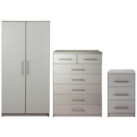 Argos Home Normandy 3 Piece 2 Door Wardrobe Set