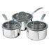 Sainsbury's Home 3 Piece Stainless Steel Pan Set