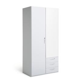 Argos Home New Hallingford 2 Dr 3 Drw Mirror Gloss Wardrobe