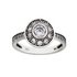 Moon & Back Sterling Silver Round Cubic Zirconia Ring