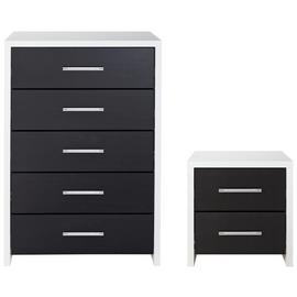 Argos Home Broadway Bedside Table & 5 Drawer Chest Set