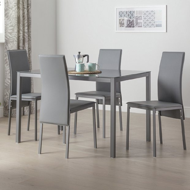 Argos round deals glass dining table