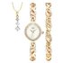Limit Ladies Gold Coloured Watch, Pendant and Bracelet Set