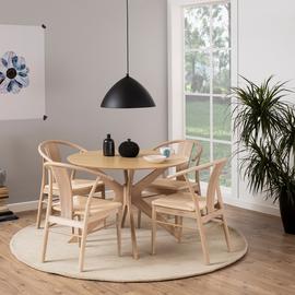 Furniture To Go Duncan Oak Dining Table & 4 Oak Chairs