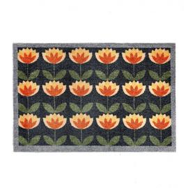 My Mat Retro Floral Short Pile Doormat - 50x75cm