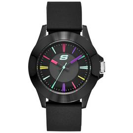 Skechers Rosencrans Black Silicone Strap Analogue Watch