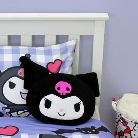 Hello Kitty Kuromi Shaped Cushion Black - 33x40cm