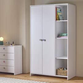 Argos Home Juno 2 Door Open Shelf Wardrobe - White