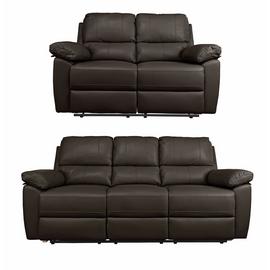 Argos Home Toby 2 Seater & 3 Seater Recliner Sofa- Chocolate