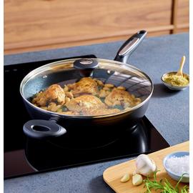 Morphy Richards 28cm Forged Aluminium Lidded Saute Pan