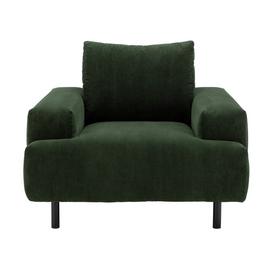 Habitat Julien Fabric Armchair - Dark Green