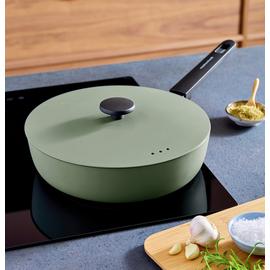 Morphy Richards 28cm Forged Aluminium Saute Pan - Green