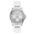 Guess Ladies White Silicone Strap Watch