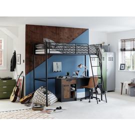 Argos Home Riley High Sleeper Metal Bed Frame - Black