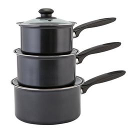 Argos Home 3 Piece Non Stick Steel Pan Set