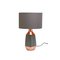 Argos Home Pluto Table Lamp - Grey & Copper
